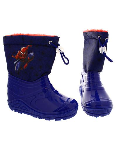 Granatowe buty zimowe dla chłopca- Spiderman