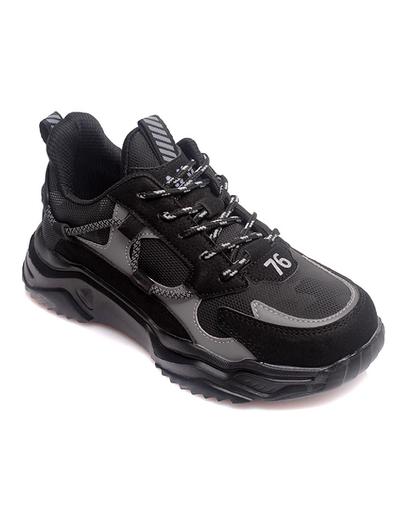 Czarne sznurowane buty sportowe chłopięce Weestep