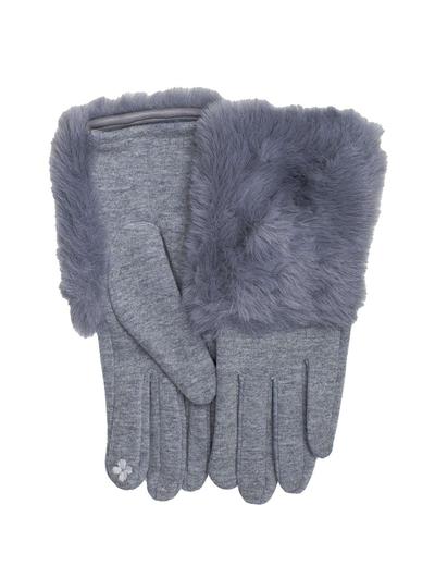 Rękawiczki zimowe damskie - szare