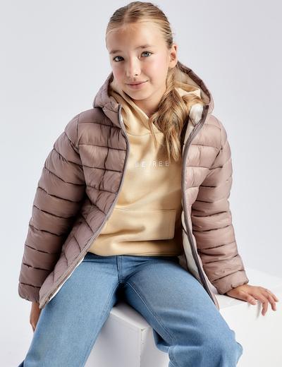Pikowana, lekka kurtka przejściowa dla dziewczynki - różowa - Limited Edition