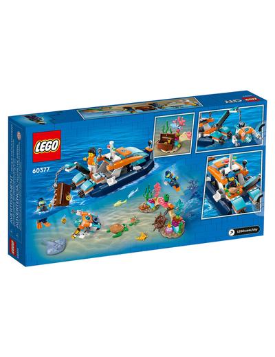 Klocki LEGO City 60377 Łódź do nurkowania badacza - 182 elementy, wiek 5 +
