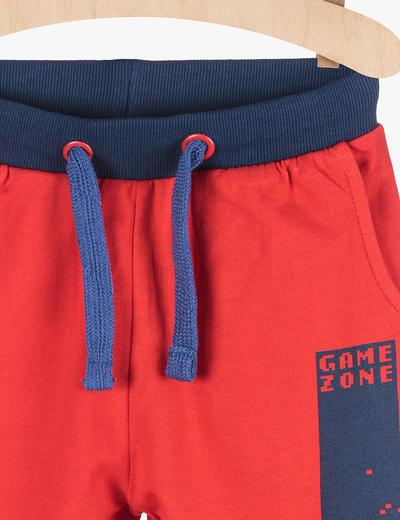 Spodnie dresowe chłopięce - czerwone Game Zone