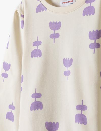 Bluza dla dziewczynki w kwiatowy wzór