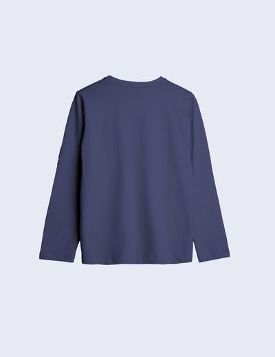 Bawełniana niebieska bluzka z miękkiej bawełny - unisex - Limited Edition