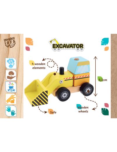 Zabawka drewniana - Excavator