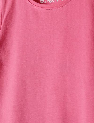 T-shirt dziewczęcy basic różowy