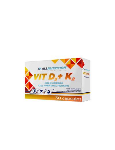 Suplementy diety - Allnutrition  Witamina D3 + K2 - 30 kapsułek