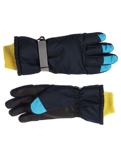 Rękawiczki narciarskie z elementami odblaskowymi
