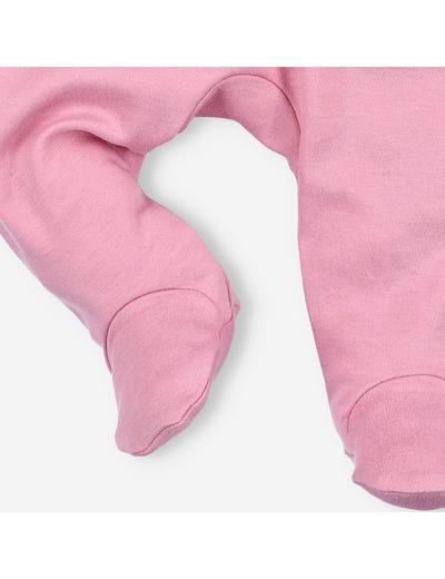 Półśpiochy niemowlęce z bawełny organicznej dla dziewczynki