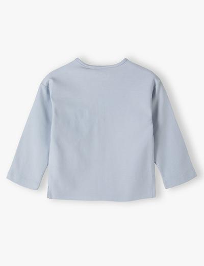 Niebieska dzianinowa bluzka dla niemowlaka - długi rękaw - 5.10.15.
