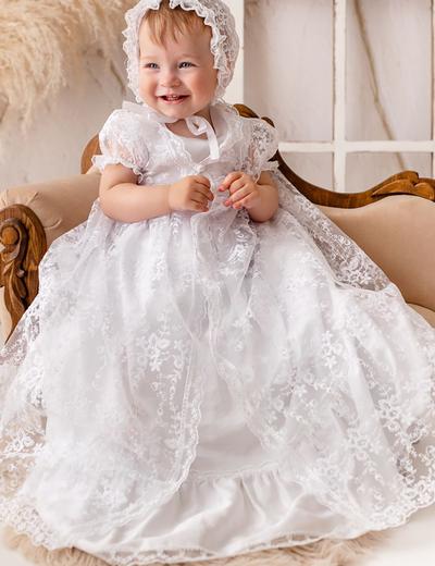 Biała sukienka niemowlęca do chrztu Zuzanna