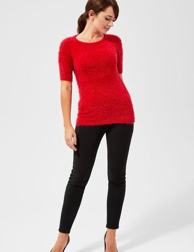 Sweter typu Miś z krótkimi rękawami - czerwony
