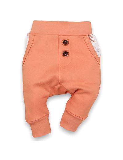 Spodnie niemowlęce z bawełny organicznej z ozdobnymi guzikami