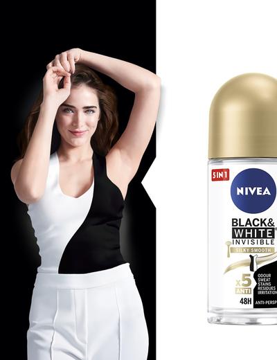 Nivea Black & white Silky Smooth Antyperspirant roll-on 50 ml