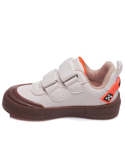 Buty tenisówki sportowe chłopięce na rzep Weestep białe