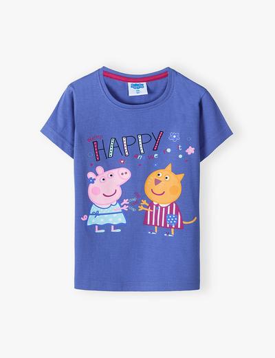 Bawełniany t-shirt dziewczęcy Świnka Peppa