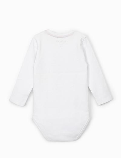 Białe body niemowlęce z napisem- Super szybki maluch