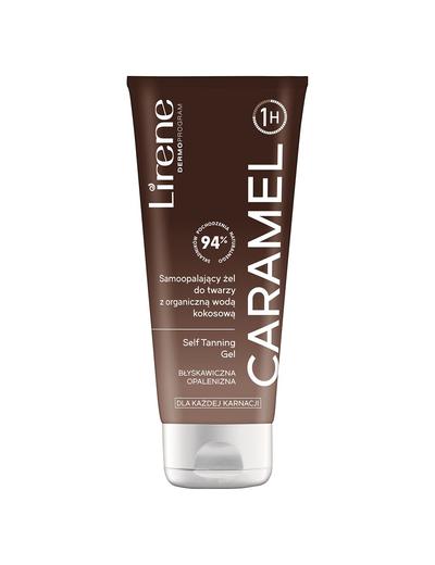 Lirene Caramel - Samoopalający żel do twarzy z organiczną wodą kokosową 75 ml