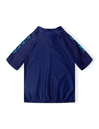 Granatowa koszulka kąpielowa z filtrem UV dla małego chłopca