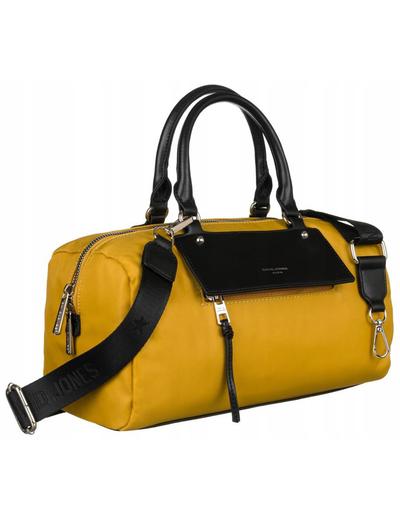Poręczna, miejska torebka w kształcie bagietki — David Jones żółta