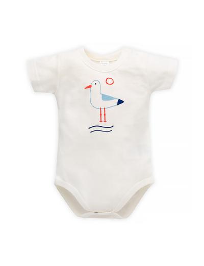 Body dla niemowlaka z krótkim rękawem Sailor ecru