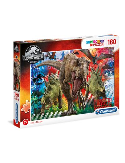 Puzzle  Super Color Jurassic world  - 180 elementów wiek 7+