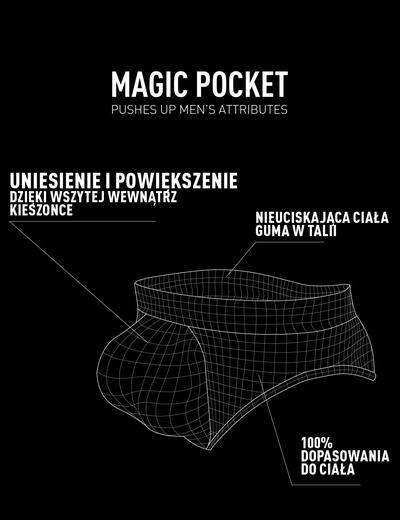 Slipy męskie magic pocket- czekoladowy