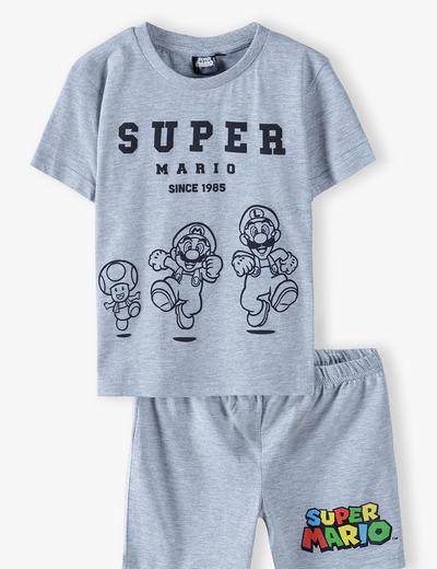 Piżama chłopięca Super Mario szara