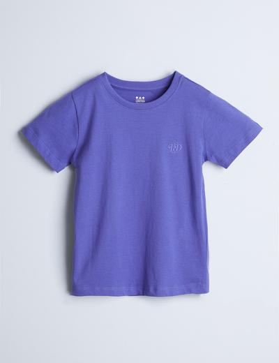 Miękki dzianinowy t-shirt w kolorze fioletowym - unisex - Limited Edition