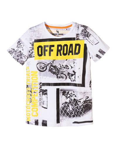 T-shirt chłopięcy w motocykle