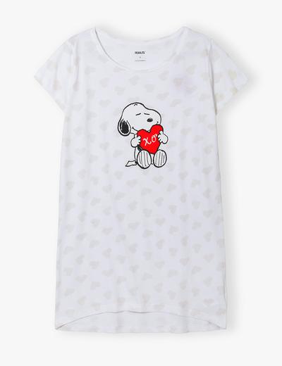 Bawełniana koszula nocna damska Snoopy