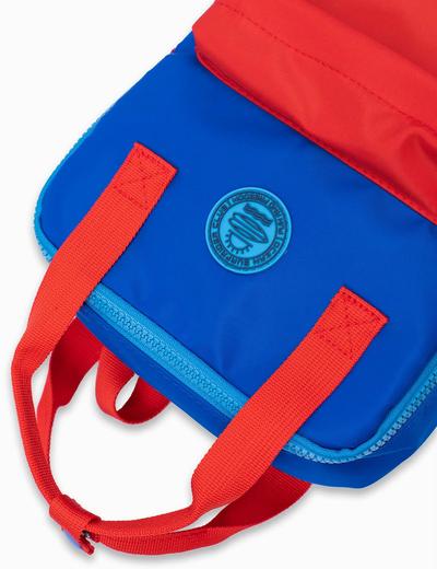 Plecak chłopięcy z funkcją torby w kolorze niebieskim