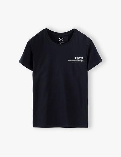 Bawełniany t-shirt męski Tata - ubrania dla rodziny