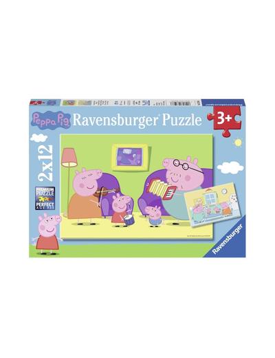 Puzzle dla dzieci 2D: Świnka Peppa 2x12 elementów - wiek 3+