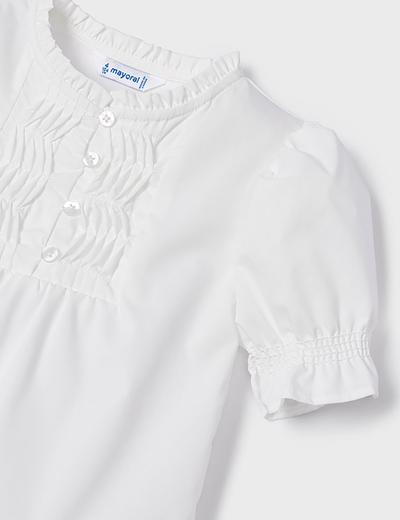 Bluzka elegancka dla dziewczynki Mayoral - biała