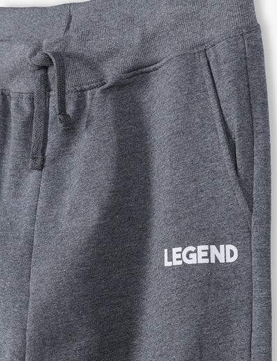 Spodnie dresowe dla mężczyzn szare- Legend- ubrania dla całej rodziny