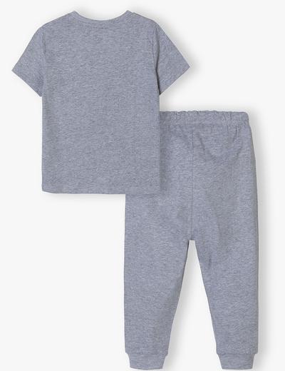 Piżama dla chłopca - szara z nadrukiem samochodu