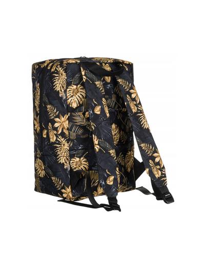 Plecak-torba podróżna z uchwytem na walizkę — Peterson czarno żółty