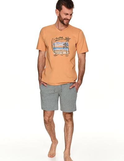 Dwuczęściowa piżama - T-shirt z miękkim nadrukiem i krótkie spodnie