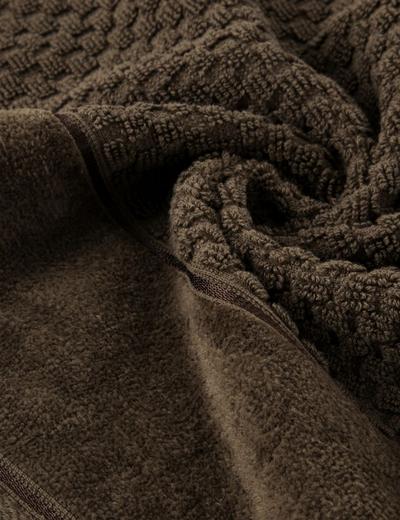 Ręcznik kąpielowy Frida z bawełny 50x90 cm ciemnobrązowy
