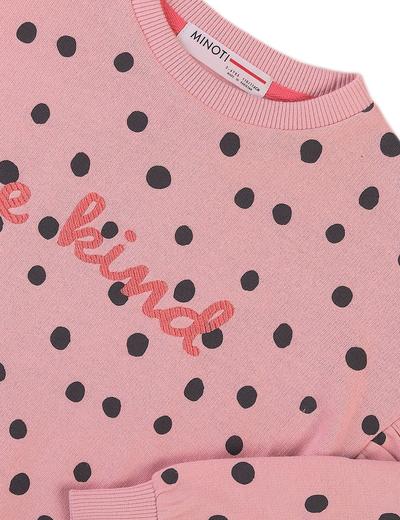 Bluza niemowlęca z napisem- Be kind- różowa