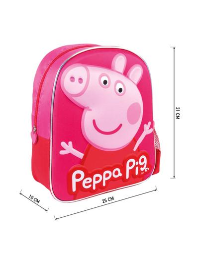 Plecak dziecięcy 3D z butelką Świnka Peppa - różowy