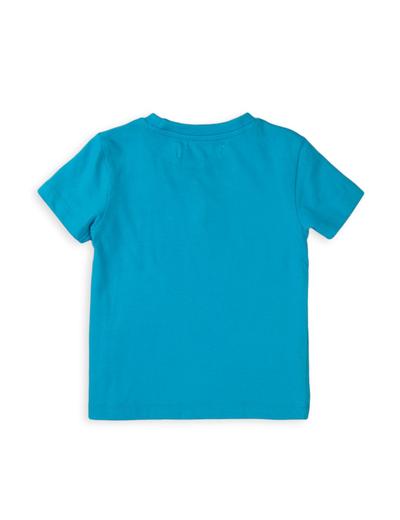Bawełniany T-shirt niemowlęcy niebieski