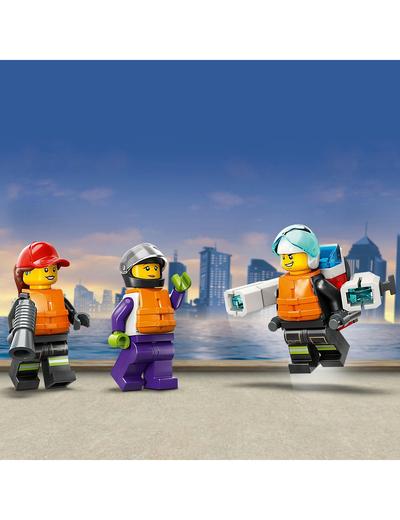 Klocki LEGO City 60373 Łódź strażacka - 144 elementy, wiek 5 +