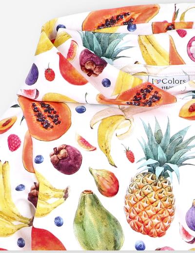 Bluza dresowa dziewczęca z kapturem - I Love Colors - Owoce
