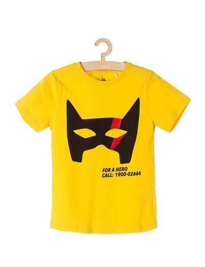 T-shirt chłopięcy Hero- żółty 100% bawełna