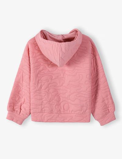 Dzianinowa bluza dziewczęca - różowa