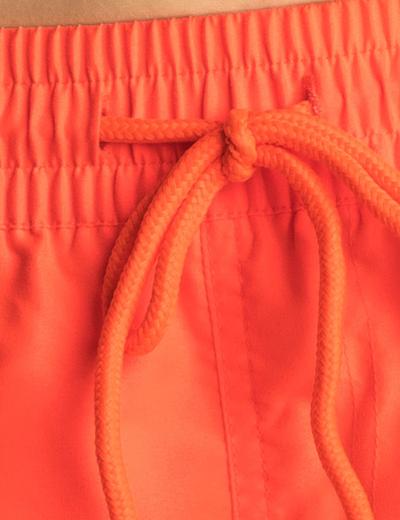 Krótkie spodenki plażowe damskie - pomarańczowe