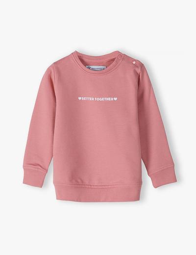 Bluza dresowa dla córki i mamy- różowa- Razem najlepiej