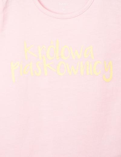 T-Shirt niemowlęcy z polskimi napisami- Królowa Piaskownicy